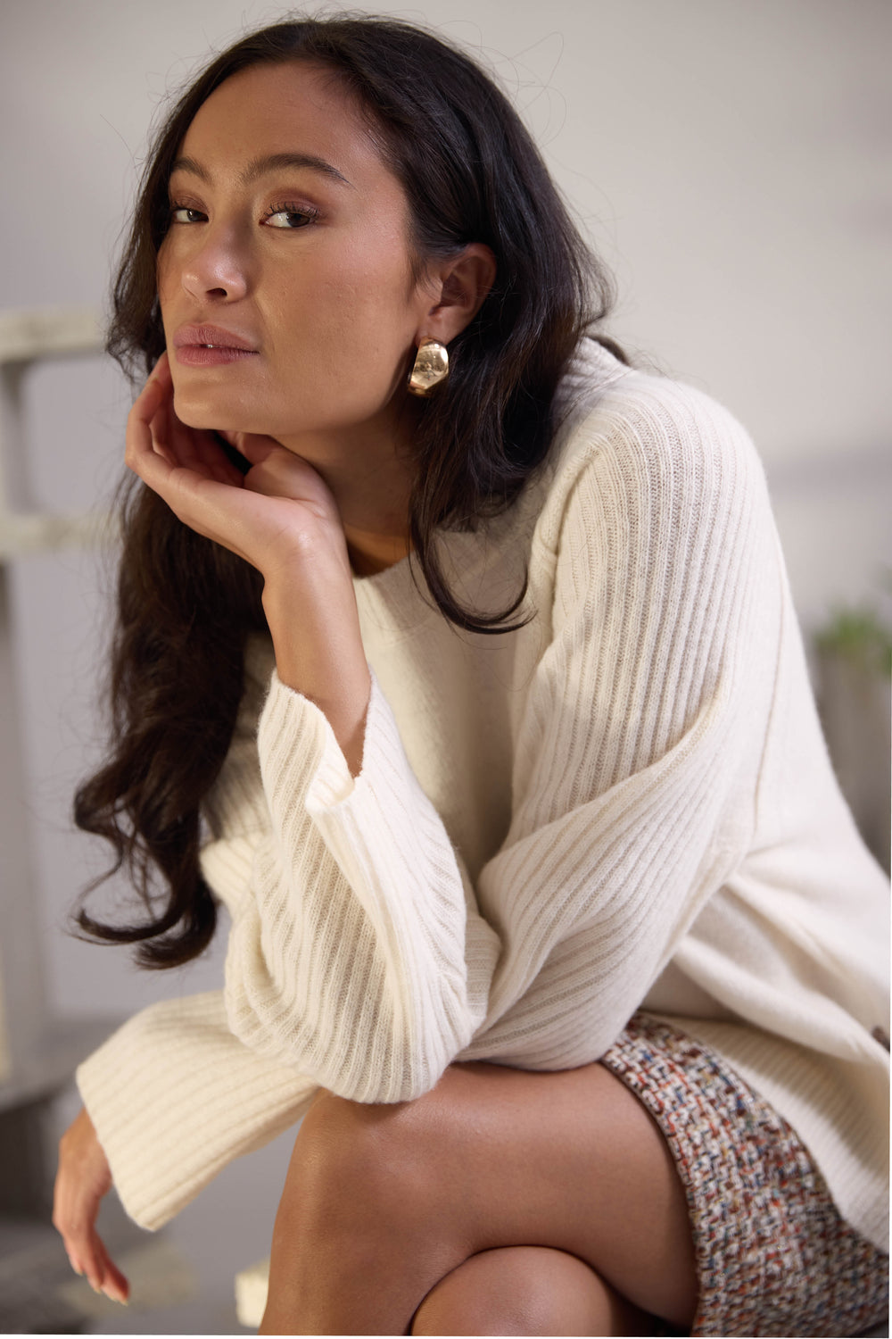 PBO PBOKanmo striktrøje KNITWEAR 101 Star white