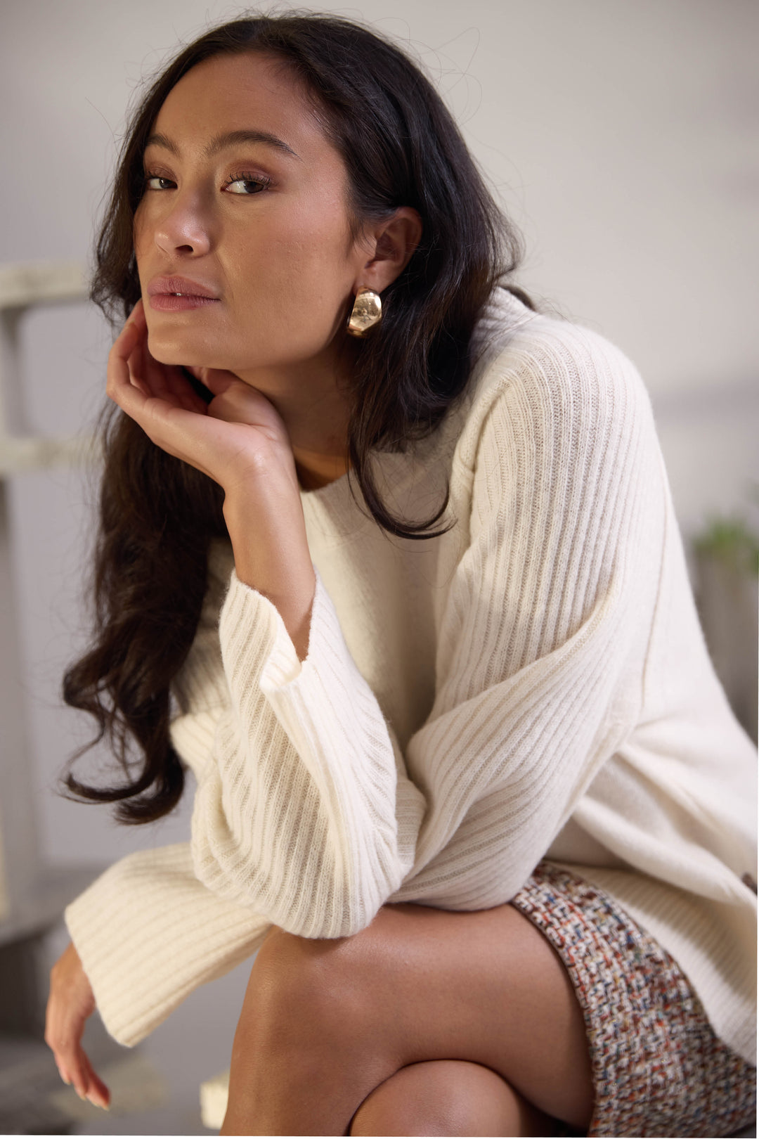 PBO PBOKanmo striktrøje KNITWEAR 101 Star white