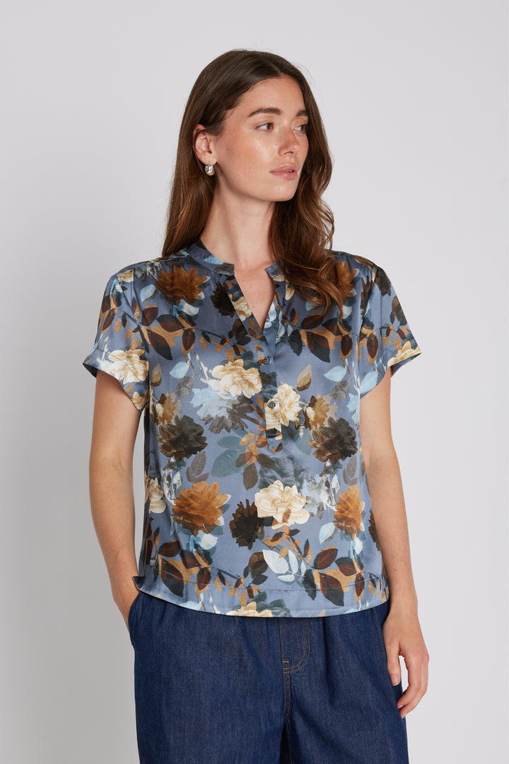 PBO PBOKila bluse BLOUSE 687 Dark flower print