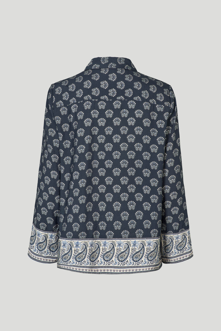 PBO PBOKima skjorte SHIRTS 894 Black/Blue