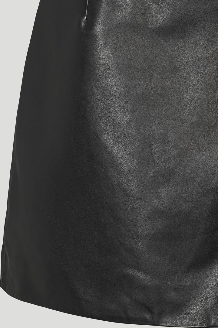 PBO PBOKomi lædernederdel SKIRTS Sort