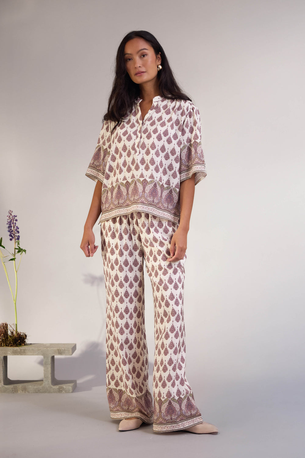 PBO PBOKono bukser TROUSERS 818 Paisley