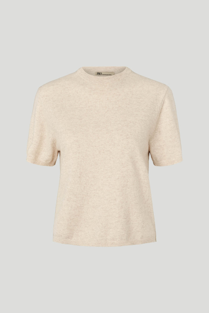 PBO PBOKonti strik T-shirt KNITWEAR 180 Off white melange
