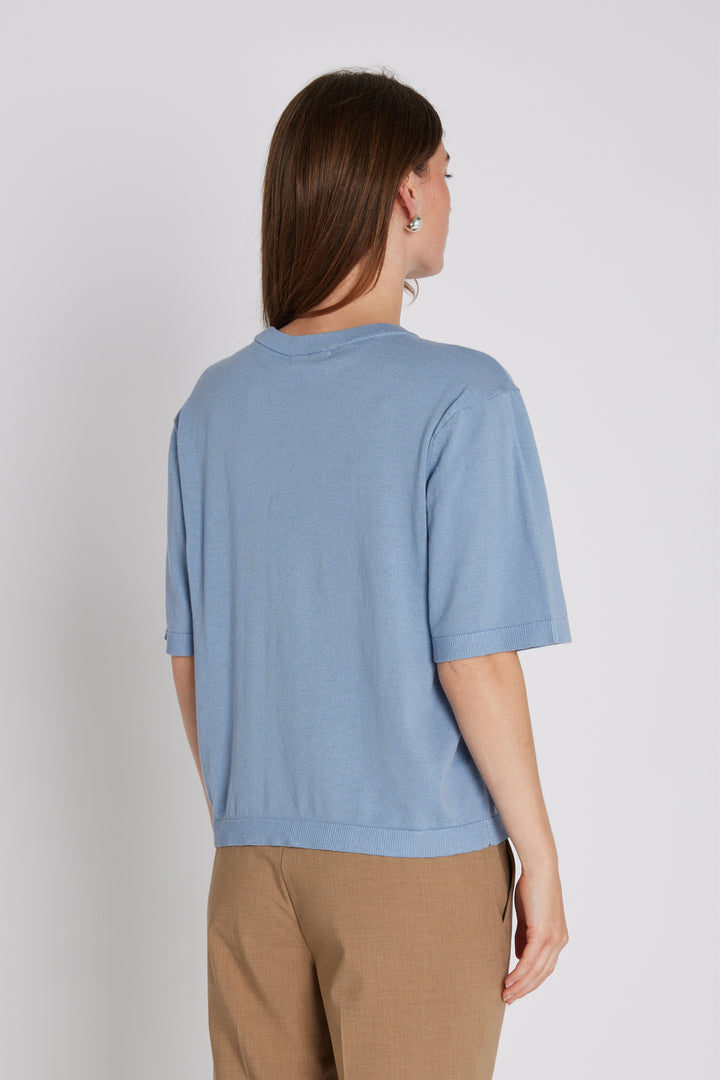 PBO PBOKonto strikbluse KNITWEAR 266 Faded denim