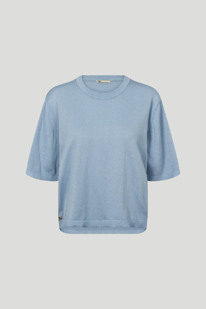 PBO PBOKonto strikbluse KNITWEAR 266 Faded denim