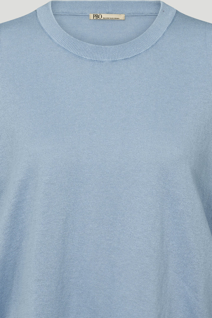 PBO PBOKonto strikbluse KNITWEAR 266 Faded denim