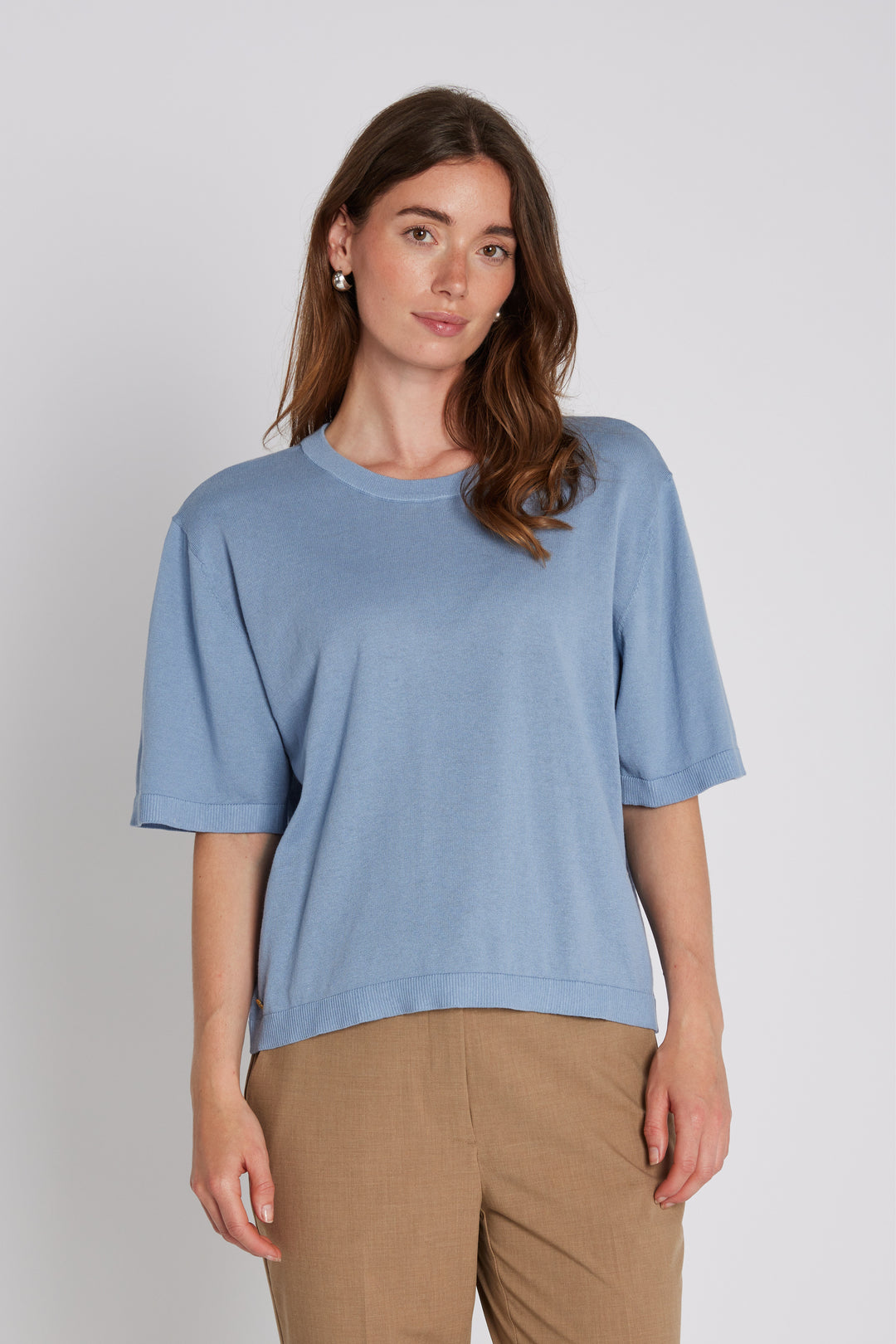 PBO PBOKonto strikbluse KNITWEAR 266 Faded denim