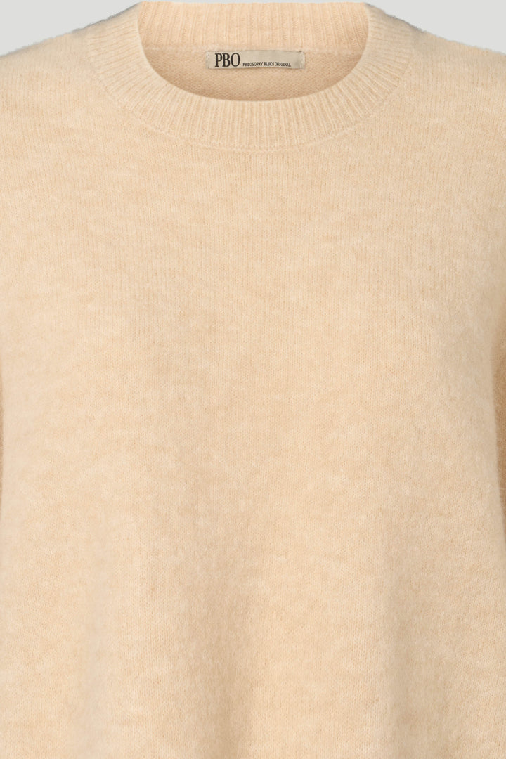 PBO PBOKonto striktrøje KNITWEAR, HEAVY 104 Off White