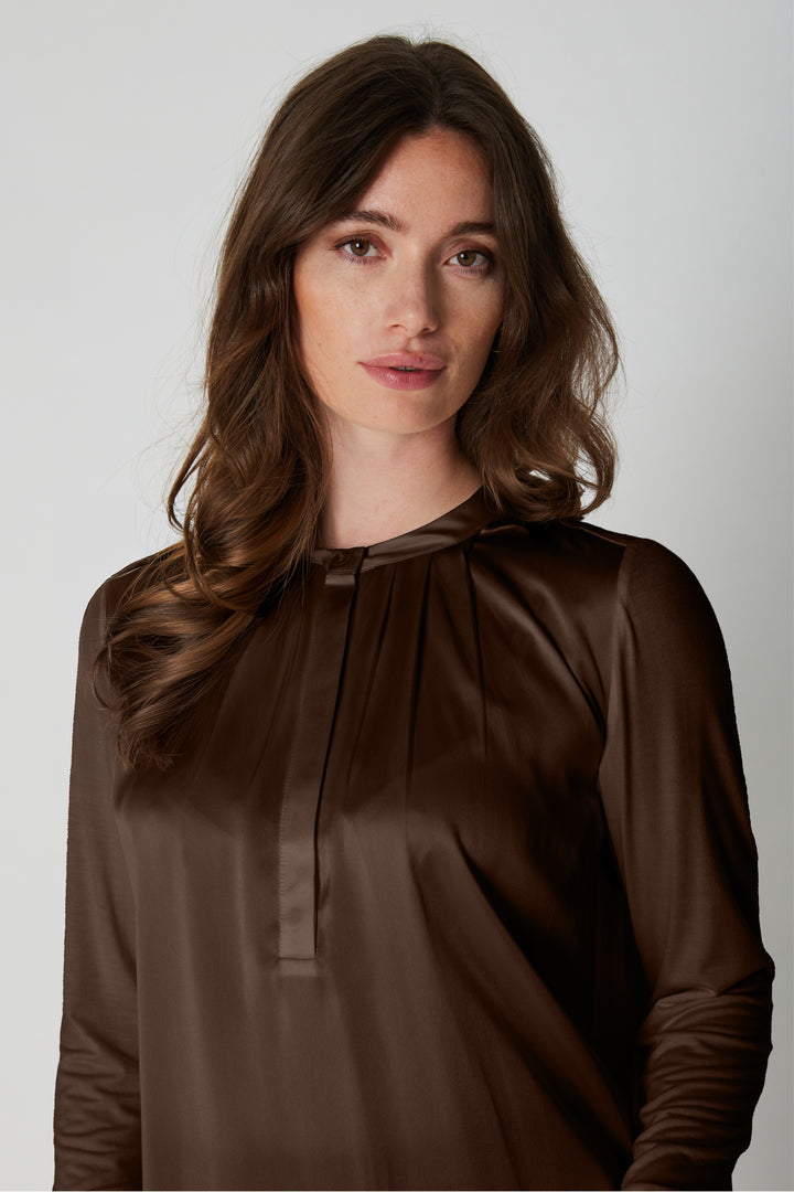 PBO PBOKopala bluse BLOUSE 691 Chocolate