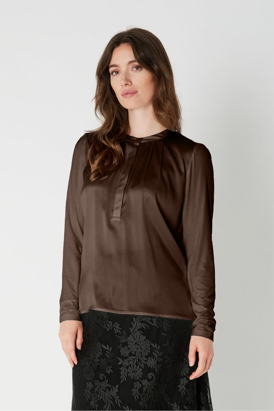PBO PBOKopala bluse BLOUSE 691 Chocolate