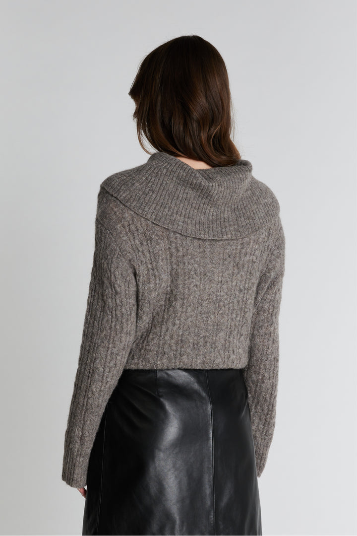 PBO PBOKosta striktrøje KNITWEAR 190 Beige melange