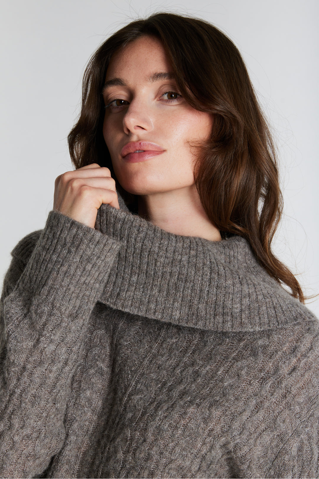 PBO PBOKosta striktrøje KNITWEAR 190 Beige melange