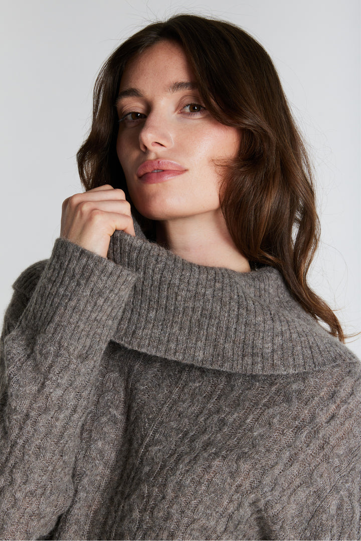 PBO PBOKosta striktrøje KNITWEAR 190 Beige melange