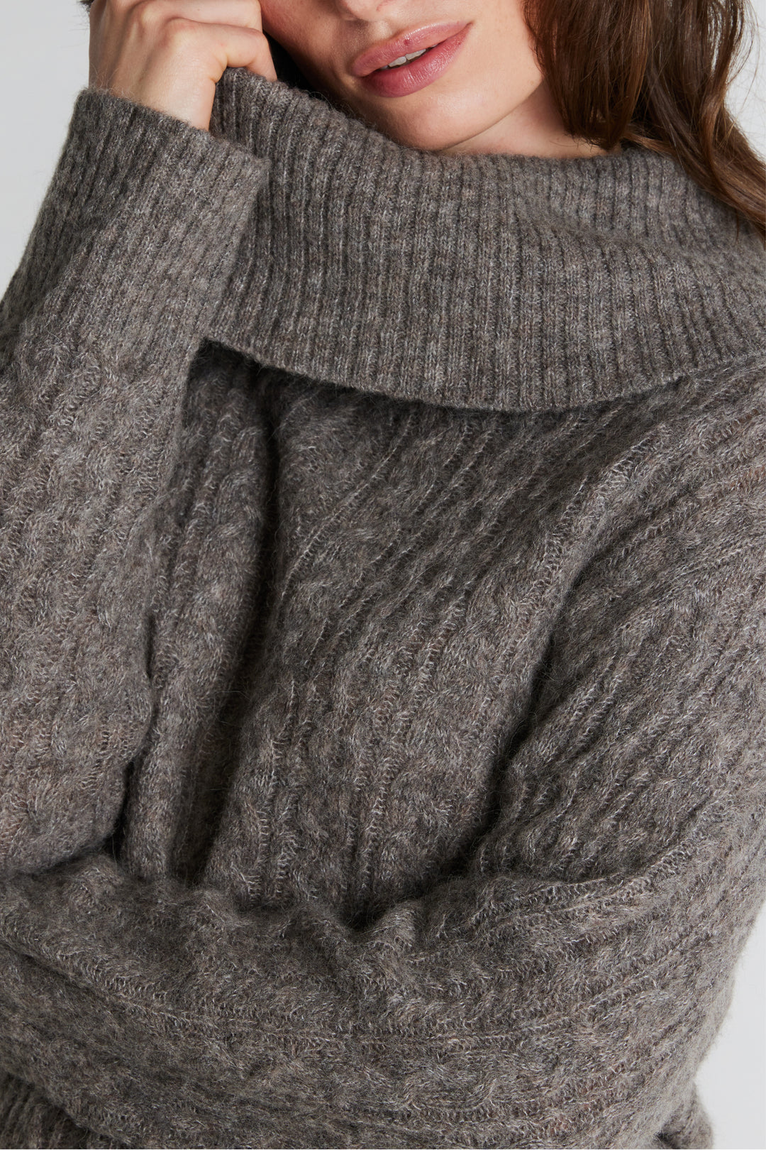 PBO PBOKosta striktrøje KNITWEAR 190 Beige melange
