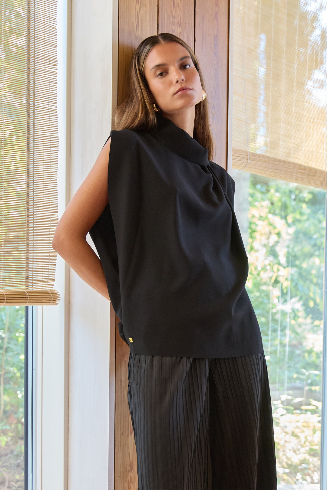 PBO PBOLaio bluse BLOUSE Sort