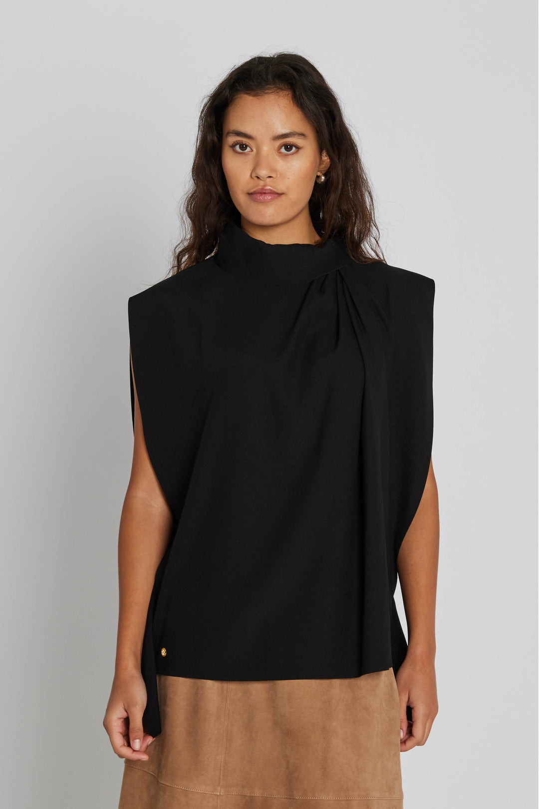 PBO PBOLaio bluse BLOUSE Sort