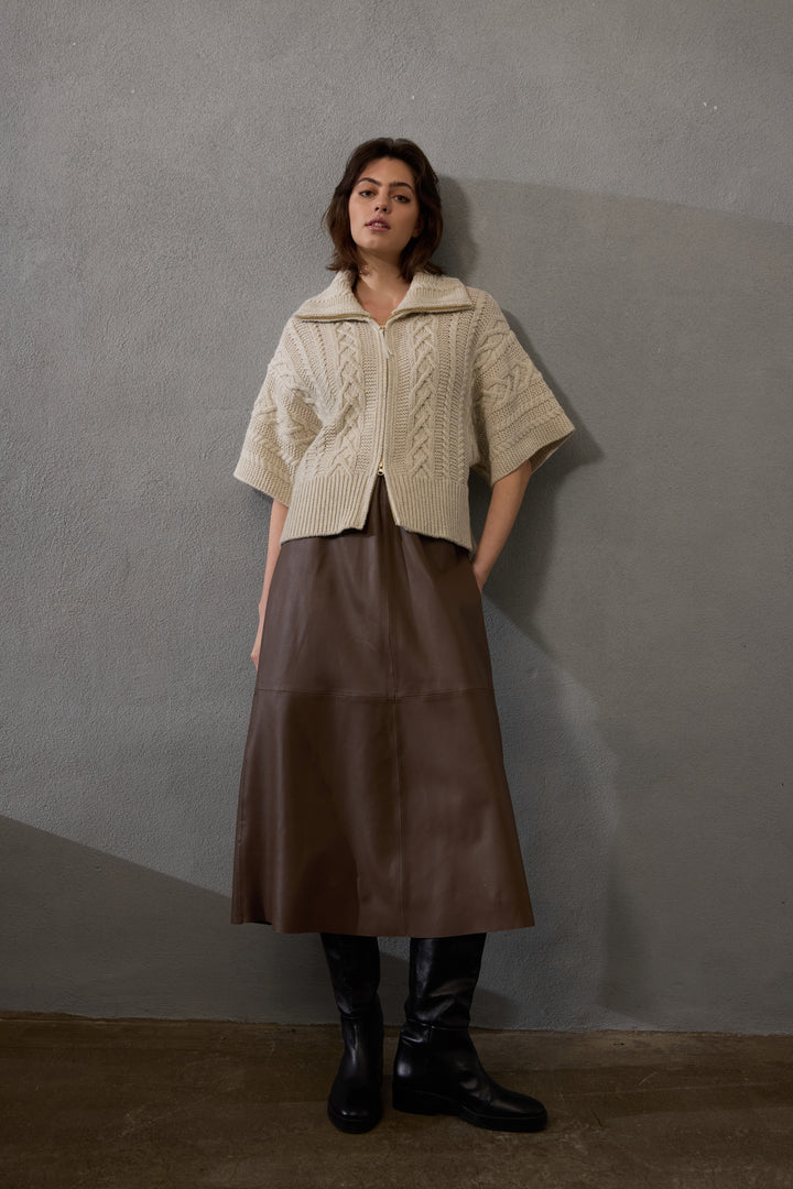 PBO PBOLapa lædernederdel SKIRTS 408 Elm