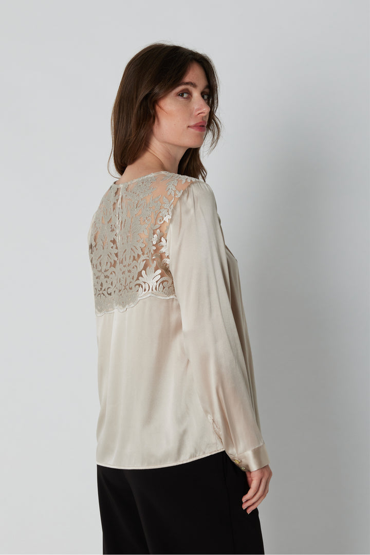 PBO PBOLaura blouse BLOUSE 140 Champagne