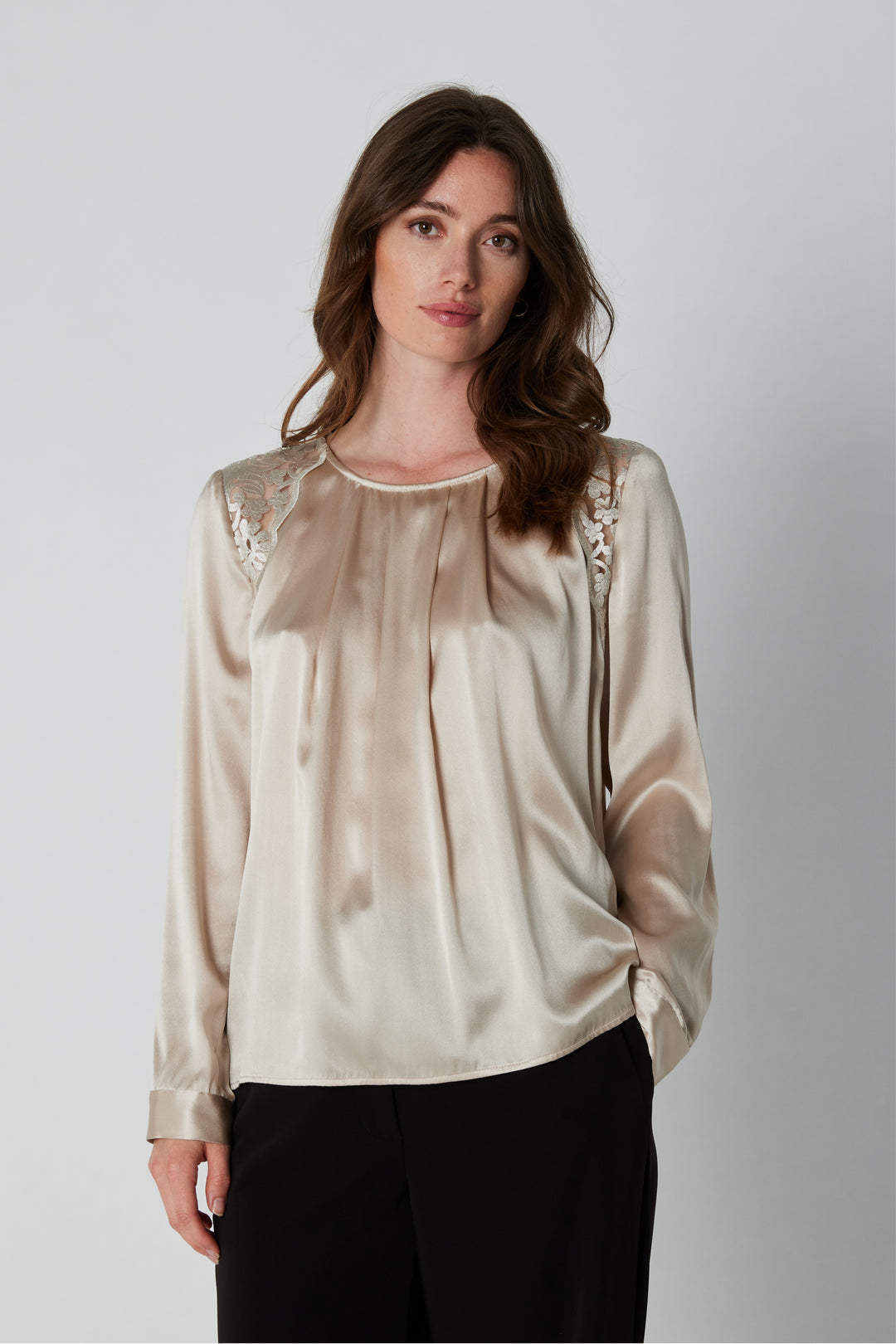 PBO PBOLaura blouse BLOUSE 140 Champagne