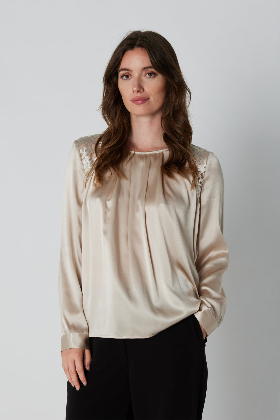 PBO PBOLaura blouse BLOUSE 140 Champagne