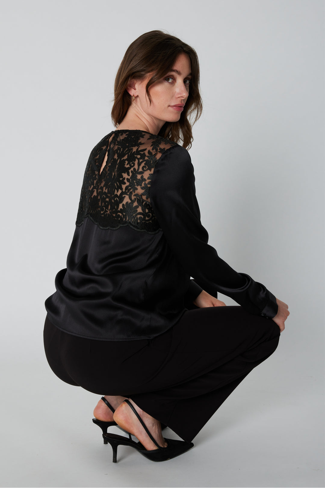 PBO PBOLaura blouse BLOUSE Sort