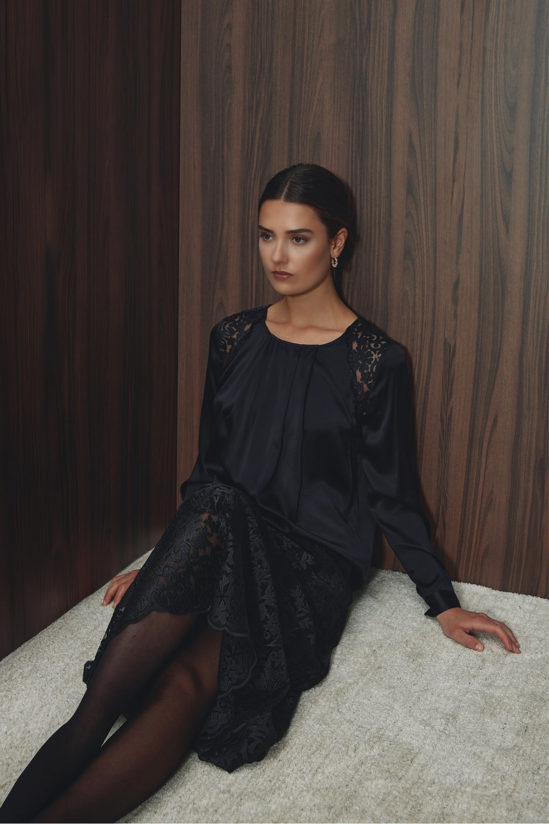 PBO PBOLaura blouse BLOUSE Sort