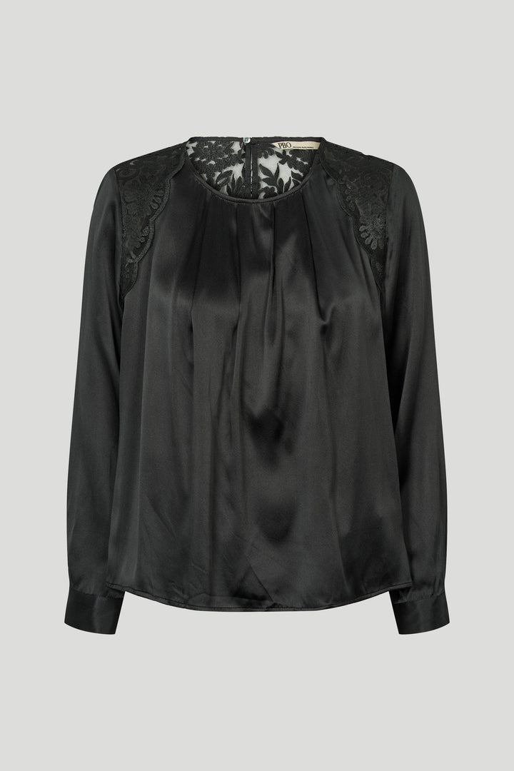 PBO PBOLaura blouse BLOUSE Sort