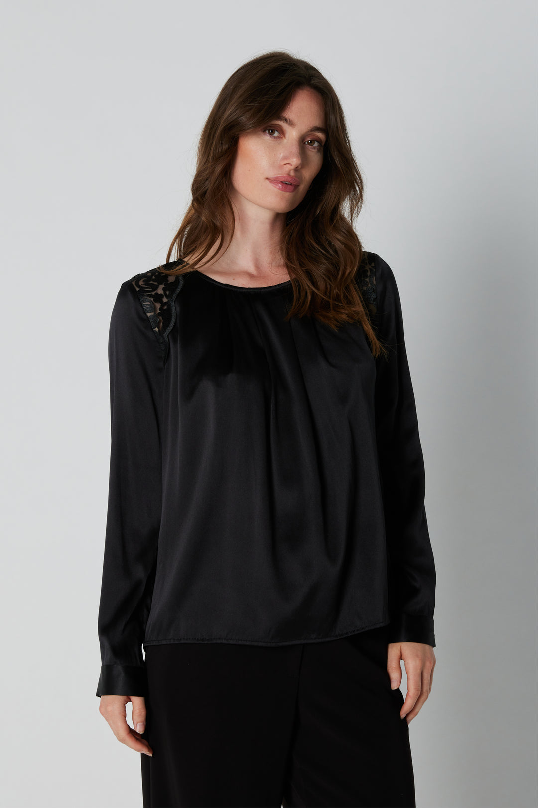 PBO PBOLaura blouse BLOUSE Sort