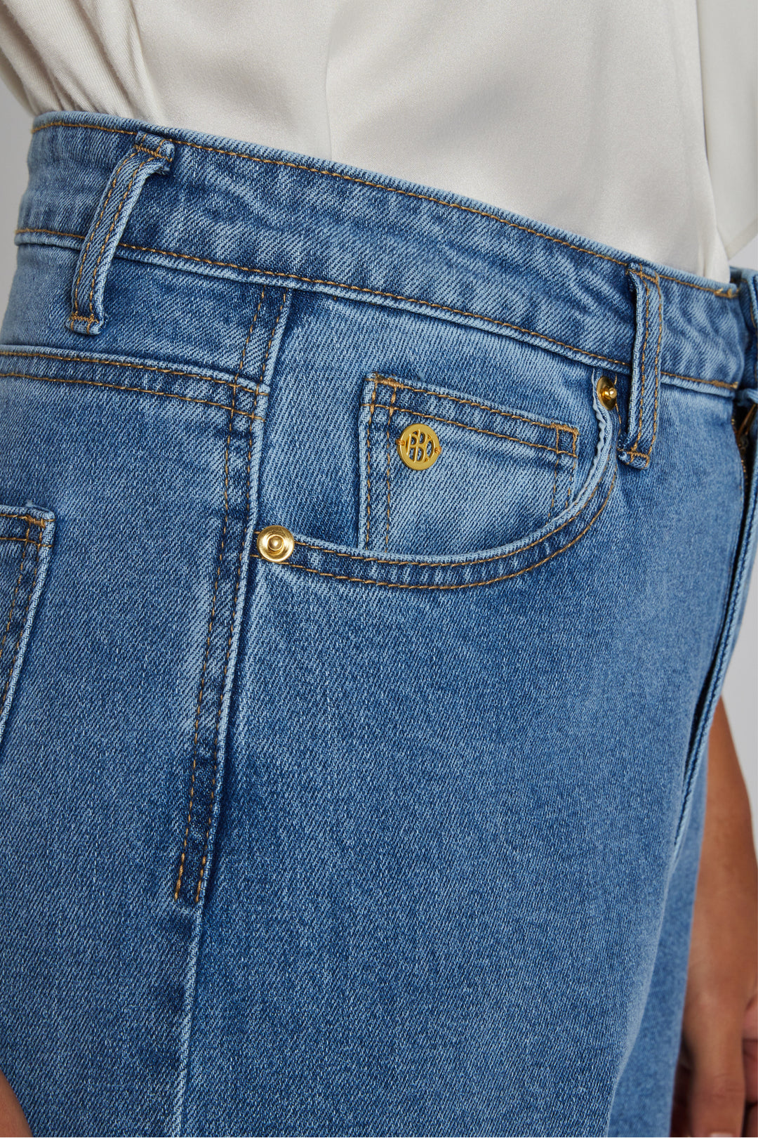 PBO PBOLia jeans TROUSERS 200 Blue denim