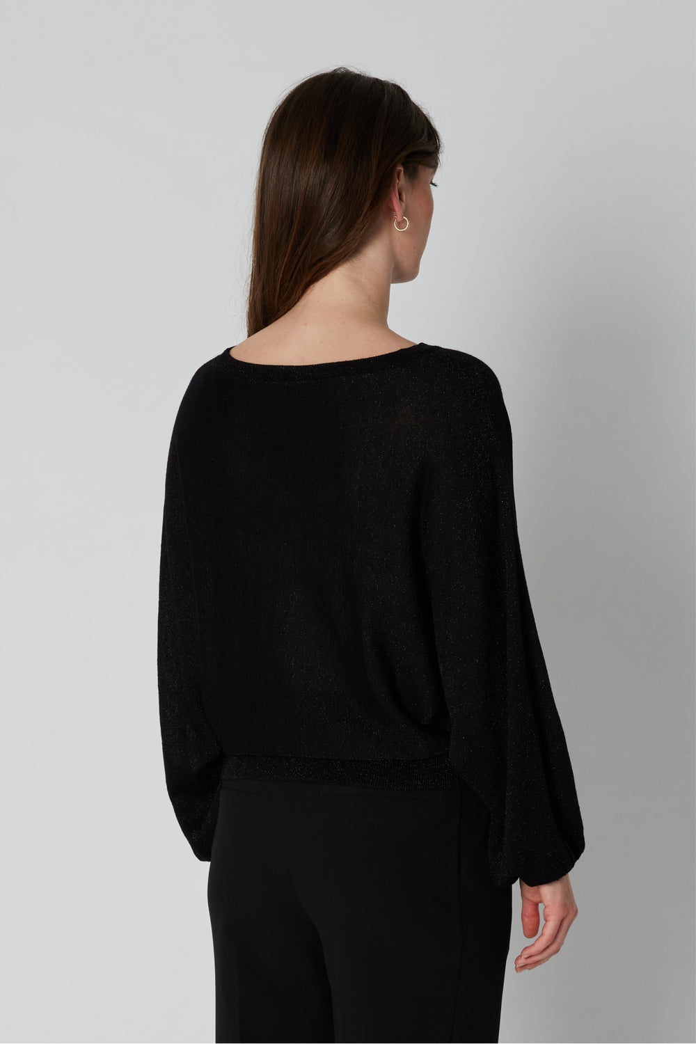 PBO PBOLily strikbluse KNITWEAR Sort