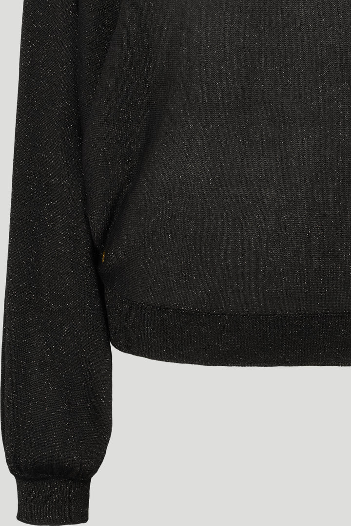 PBO PBOLily strikbluse KNITWEAR Sort