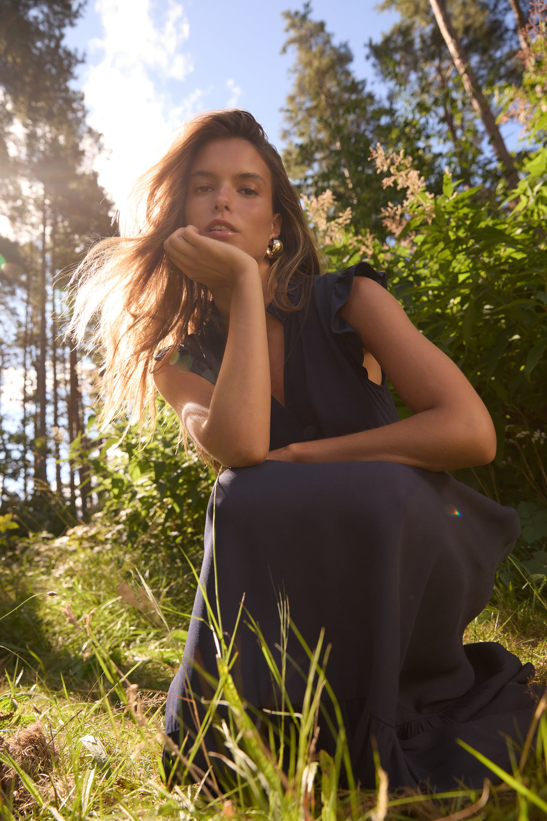 PBO PBOLinden kjole DRESSES 30 Navy