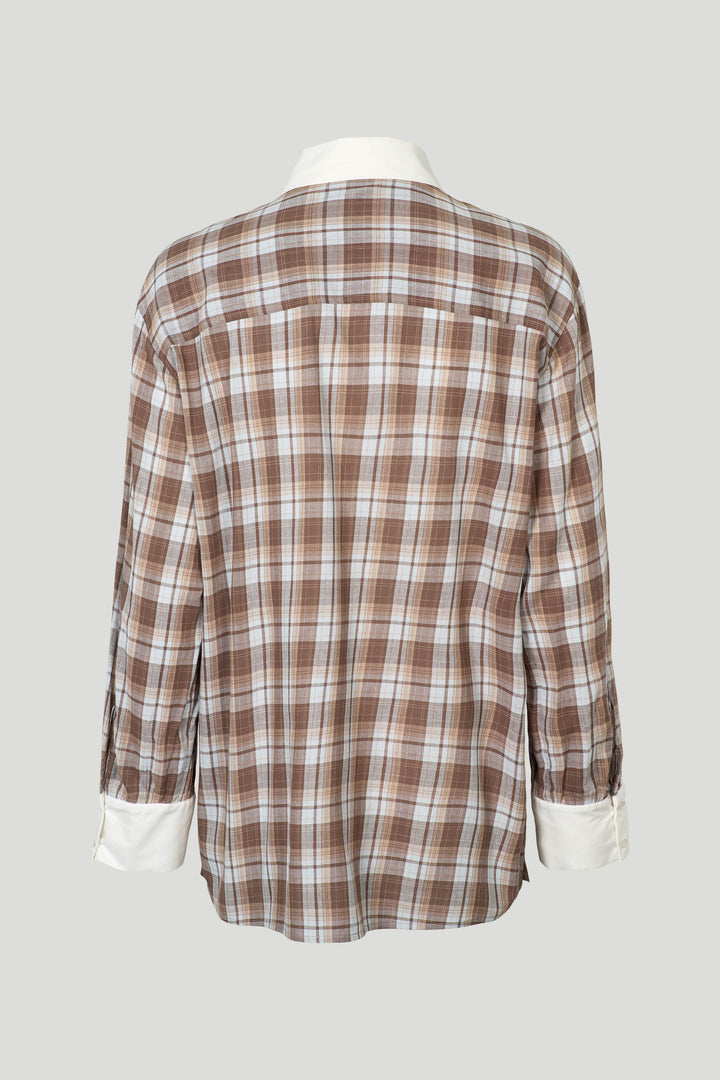 PBO PBOLopez skjorte SHIRTS 673 Blue/brown check