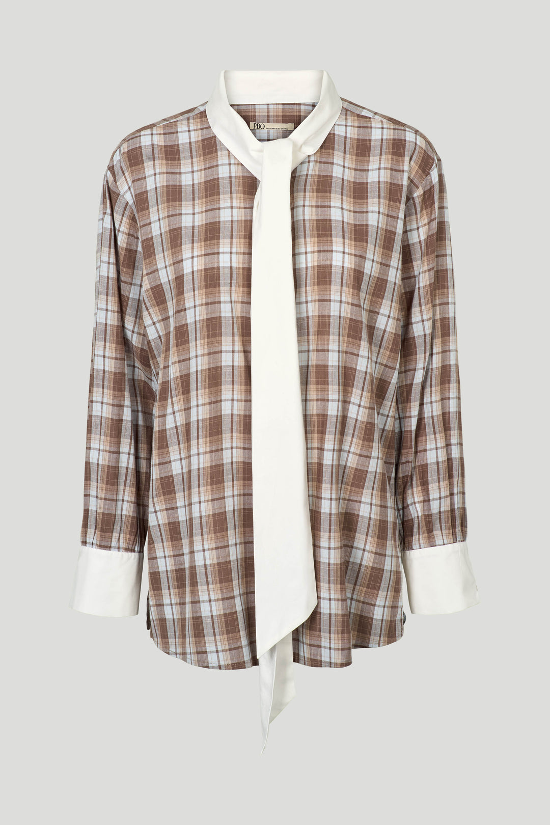 PBO PBOLopez skjorte SHIRTS 673 Blue/brown check