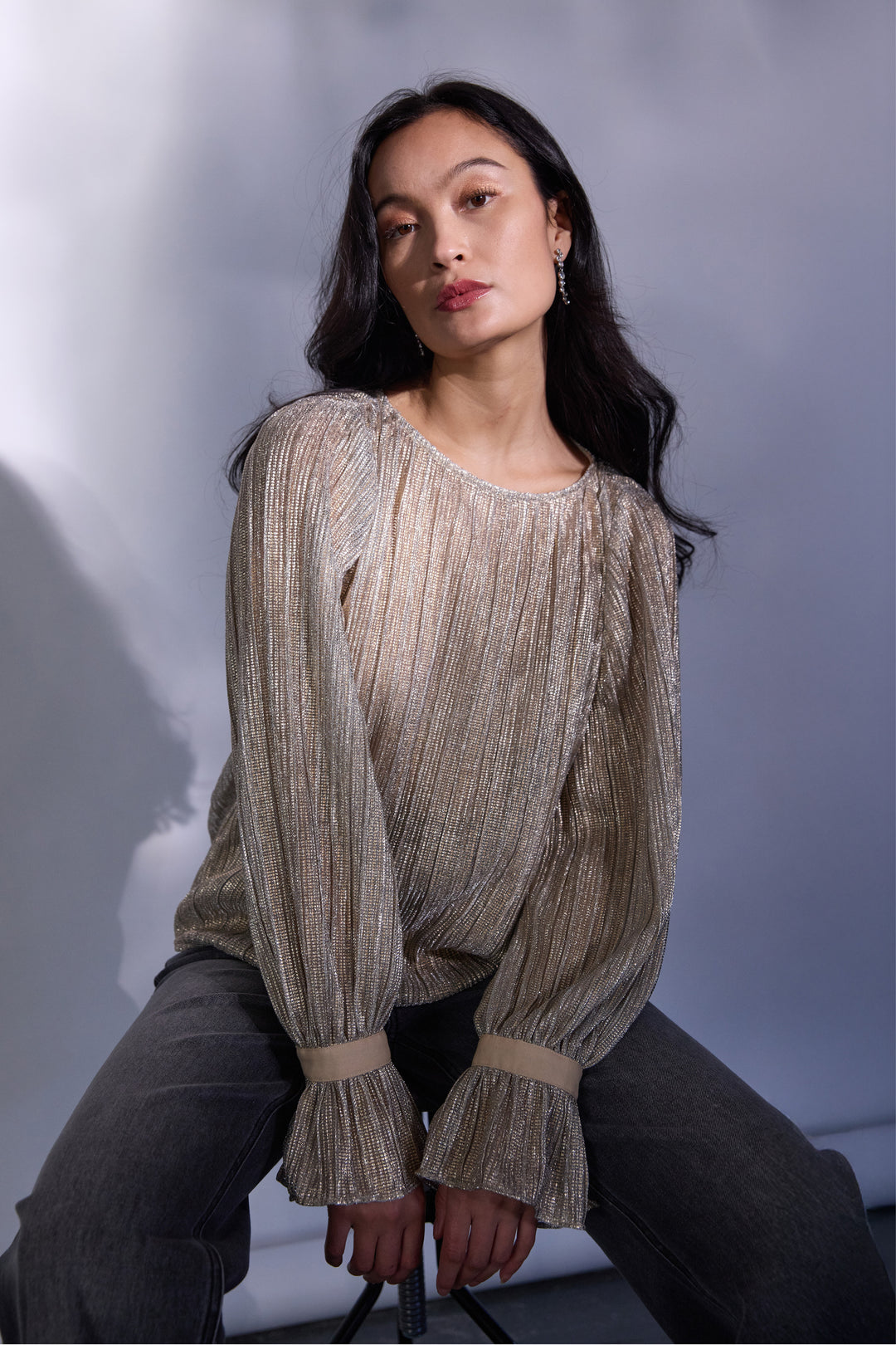 PBO PBOLucina bluse BLOUSE 998 Metallic