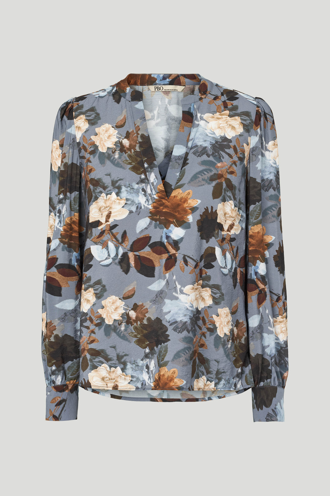 PBO PBOLucky bluse BLOUSE 687 Dark flower print