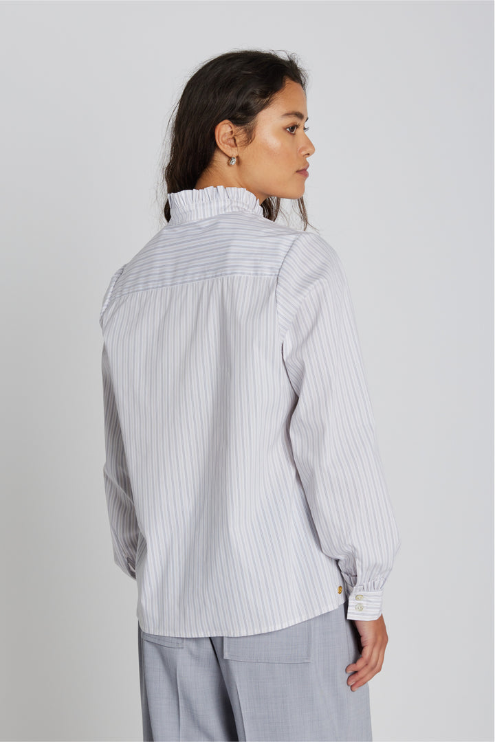 PBO PBOLuna skjorte SHIRTS 424 Neutral stripe