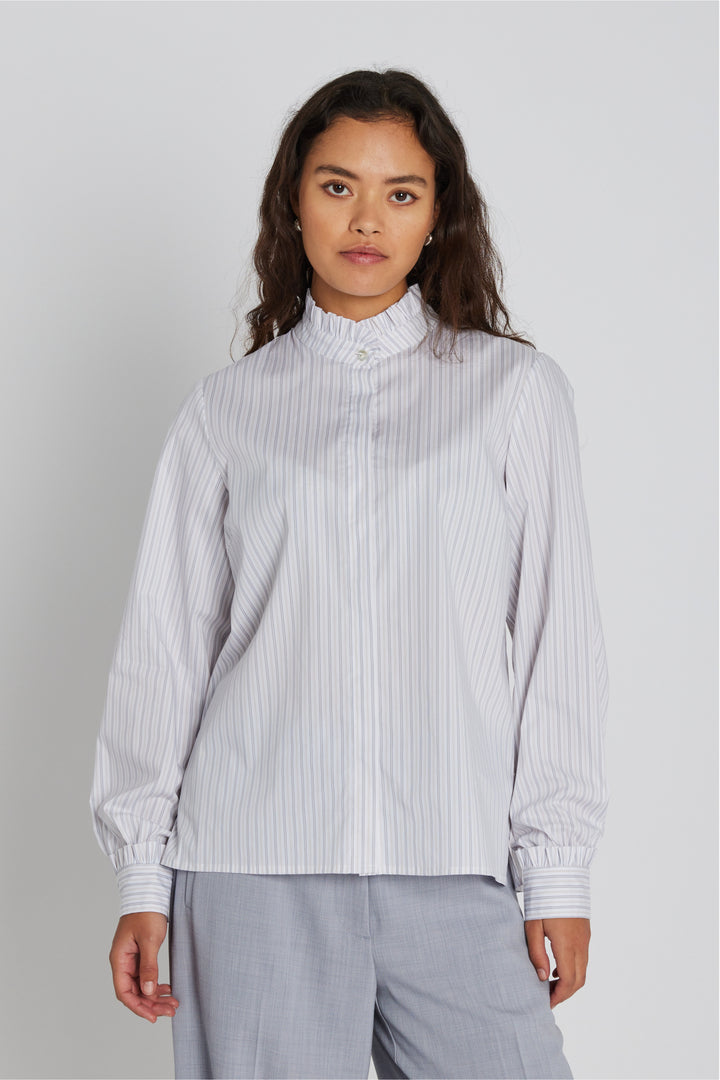 PBO PBOLuna skjorte SHIRTS 424 Neutral stripe