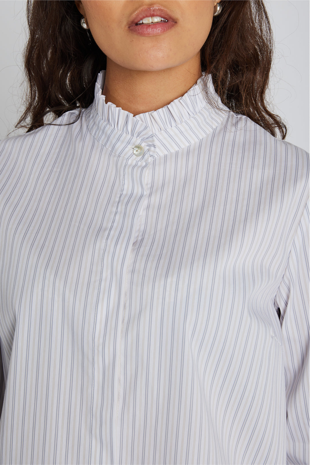 PBO PBOLuna skjorte SHIRTS 424 Neutral stripe