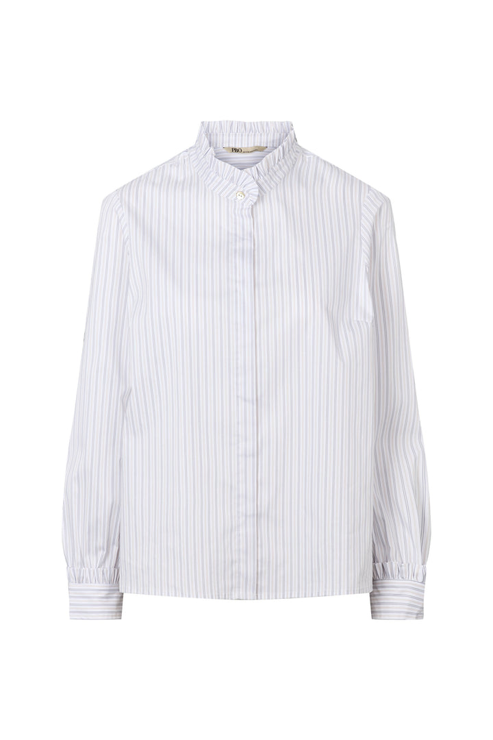 PBO PBOLuna skjorte SHIRTS 424 Neutral stripe