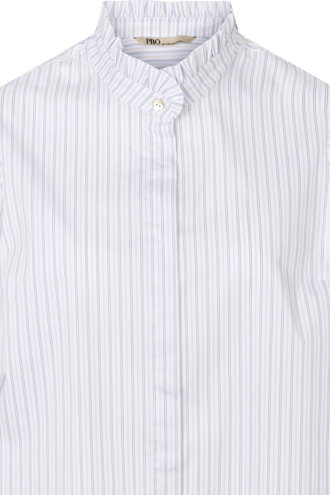 PBO PBOLuna skjorte SHIRTS 424 Neutral stripe