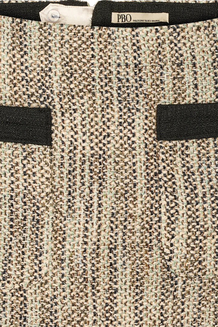 PBO PBOMarmonti nederdel SKIRTS 952 Black/Natural