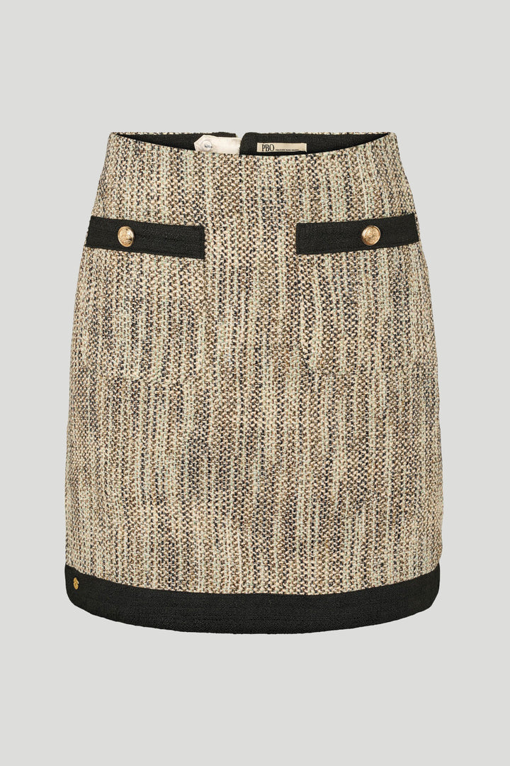 PBO PBOMarmonti nederdel SKIRTS 952 Black/Natural