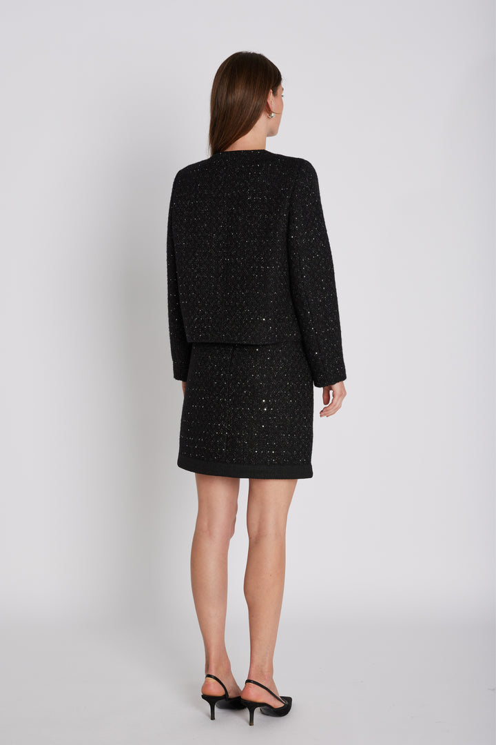 PBO PBOMarmonti nederdel SKIRTS Sort