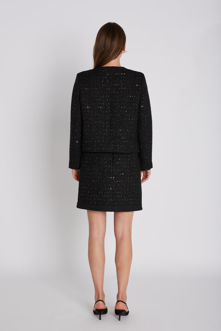 PBO PBOMarmonti nederdel SKIRTS Sort