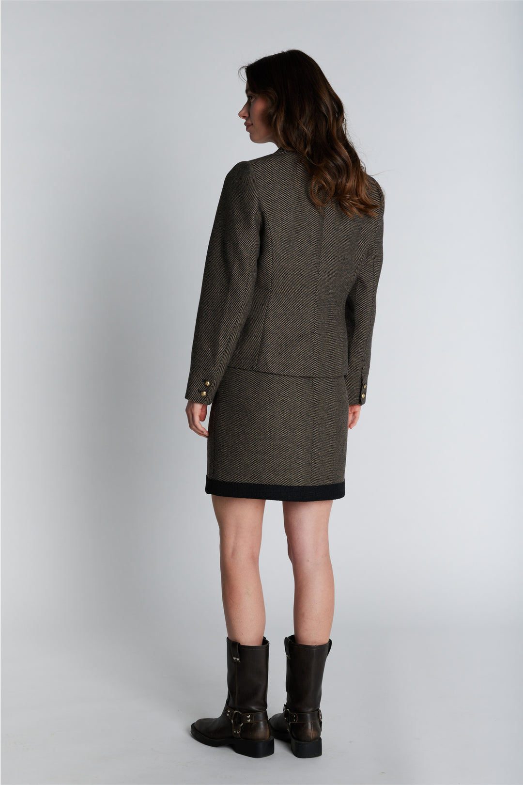 PBO PBOMarmonti nederdel SKIRTS 832 Black/Beige