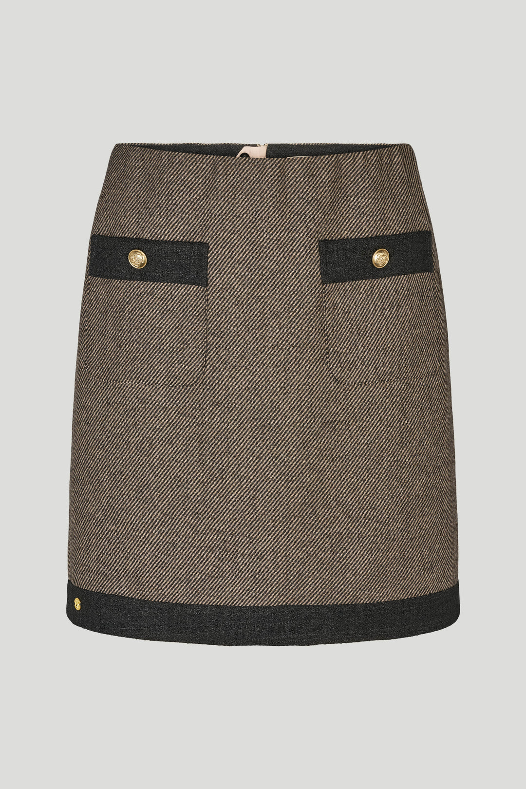 PBO PBOMarmonti nederdel SKIRTS 832 Black/Beige