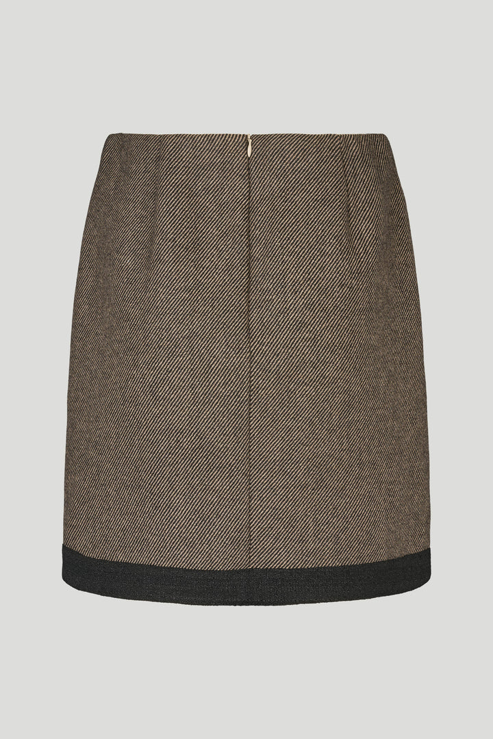 PBO PBOMarmonti nederdel SKIRTS 832 Black/Beige