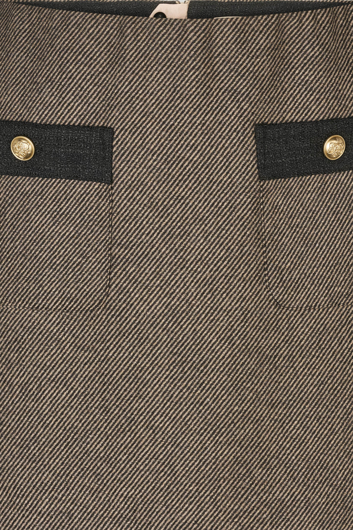 PBO PBOMarmonti nederdel SKIRTS 832 Black/Beige