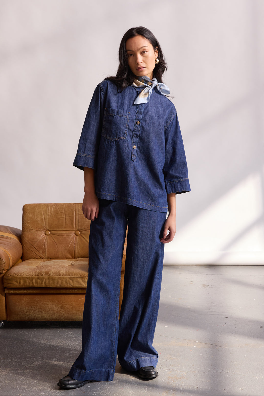 PBO PBOMelli bukser TROUSERS 253 Dark denim